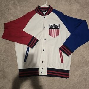 Ralph Lauren K-Swiss Polo Varsity Jacket XL